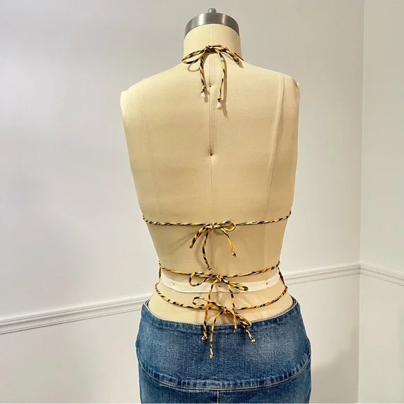 Vintage light weight cotton tiger print costume, sheer cotton not a swimsuit - Picture 5 of 7